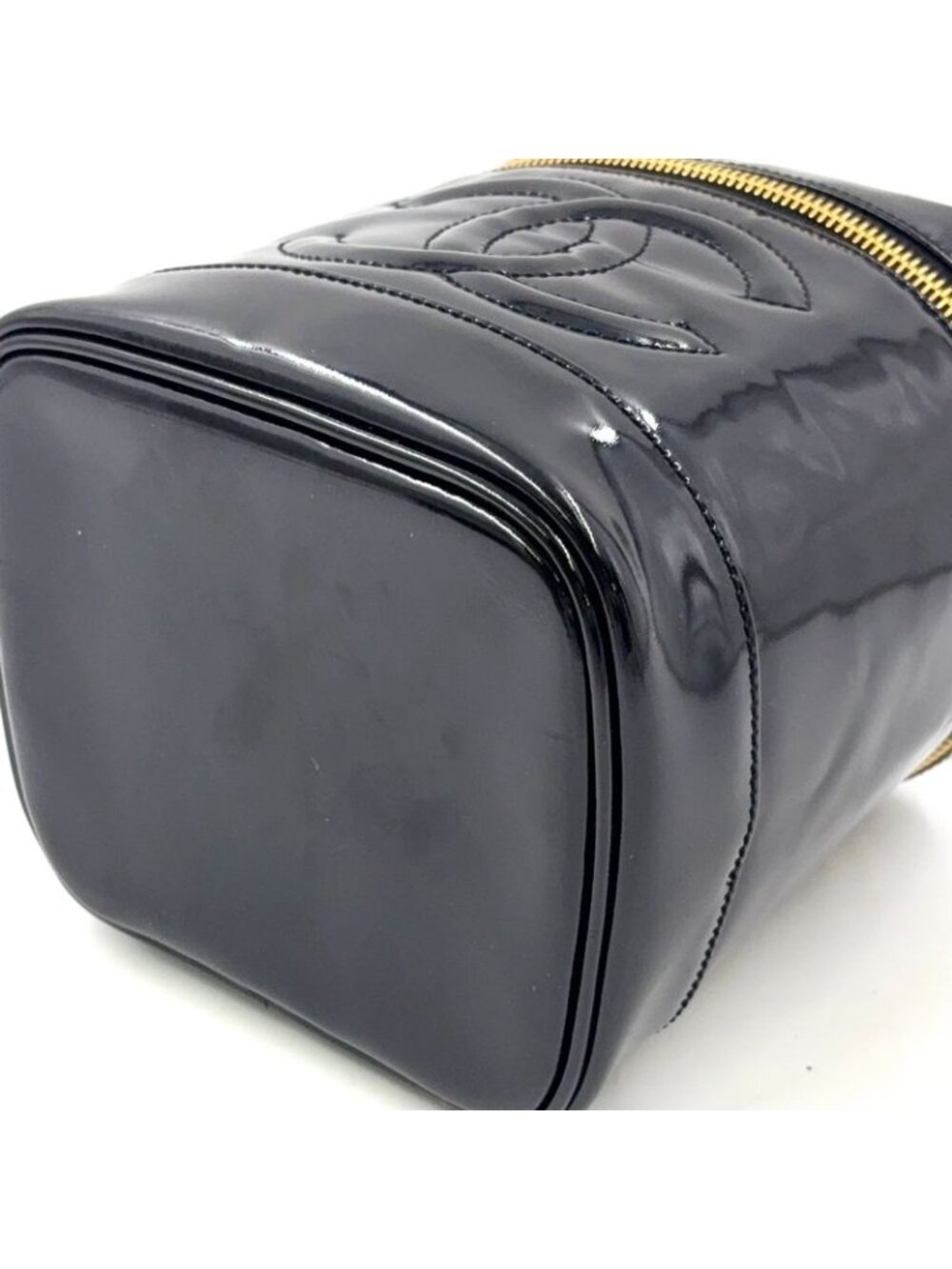 ★SOLD★ Chanel CC Logo Vanity Handbag Vertical - Picture 9 of 15